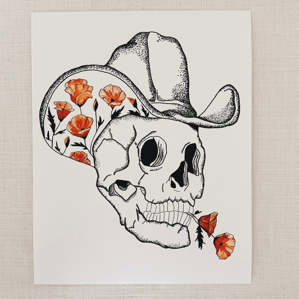Flower Cowboy Art Print